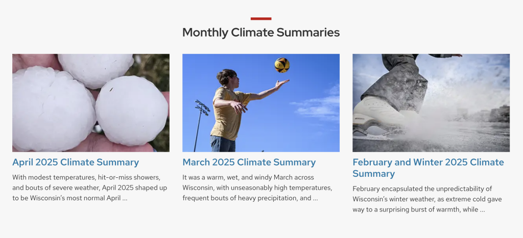 screenshot of website