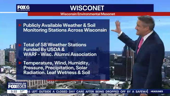 Wisconet on FOX 6 News at 5